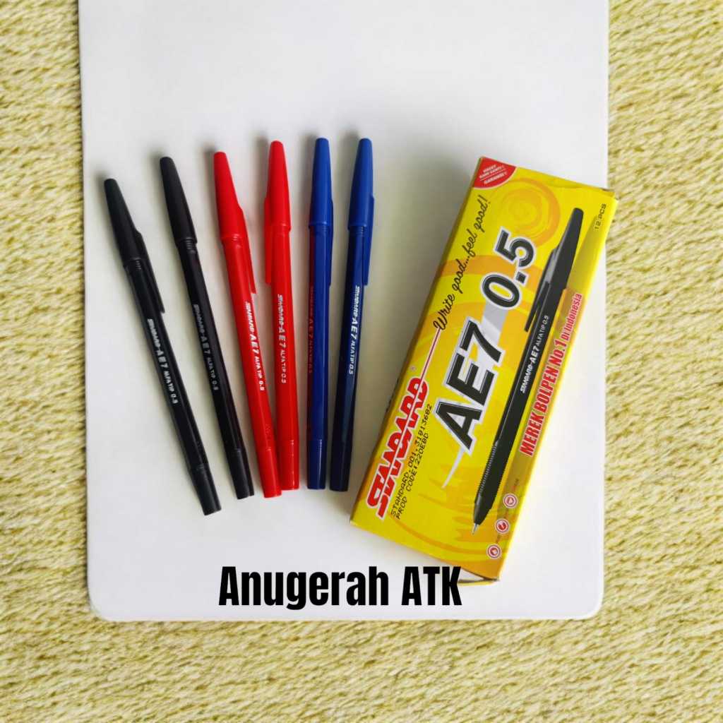

Product image PULPEN STANDARD AE7 / PEN BOLPOIN STANDART AE-7 (12 PCS) Share: Product Information Section PULPEN STANDARD AE7 / PEN BOLPOIN STANDART AE-7 (12 PCS)