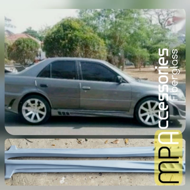 Bodykit bodykit Sideskirt samping Soluna tahun 2000-2003 model boomber