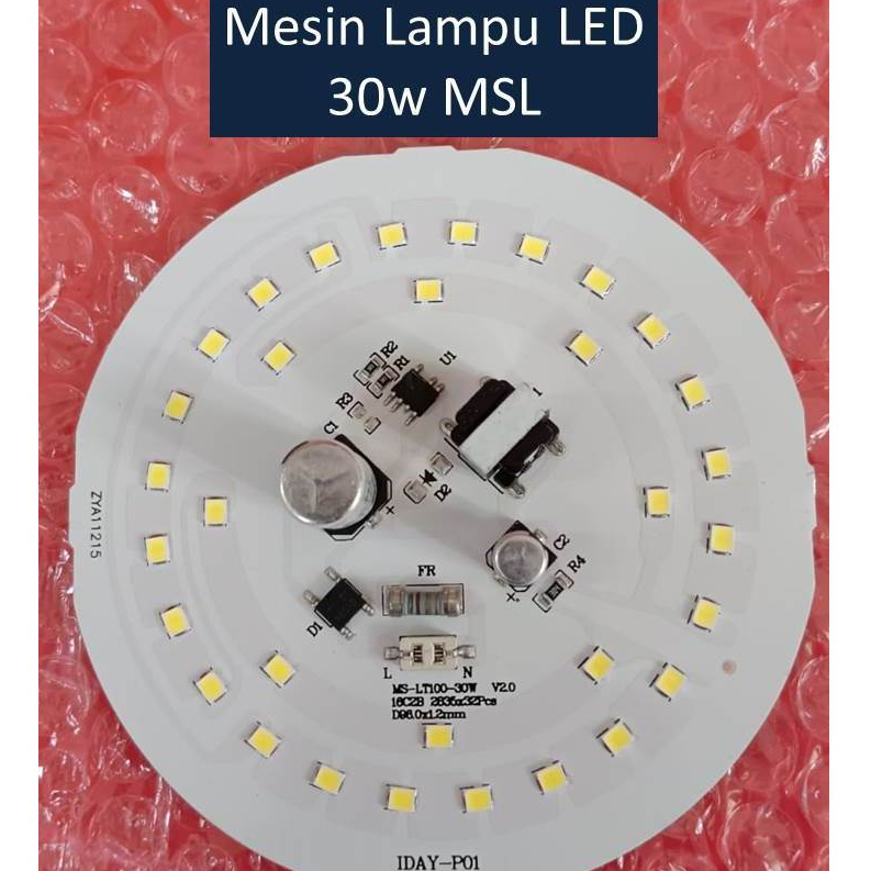 [NEW] PCB Lampu LED AC / PCB Lampu LED / 30w Nyala Putih Terang / Mesin Lampu LED AC / 30 Watt / MSL