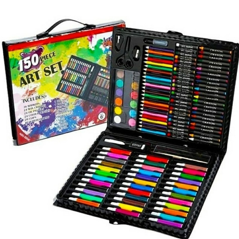 

Crayon Set Art Set Isi 150 Pcs Pensil Warna Set Anak Crayon Full Set Alat Lukis Cat Krayon