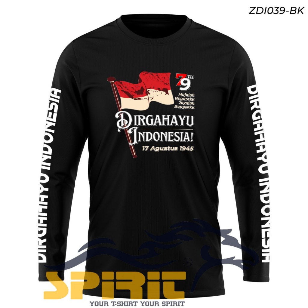 kaos 17 agustus 2024 baju 17 agustus 2024 lengan panjang dewasa untuk pria dan wanita