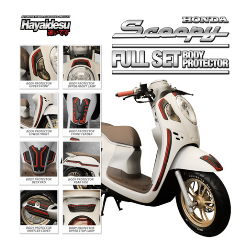 New Scoopy 2021-2024 Full Set Body Protector Cover-HAYAIDESU