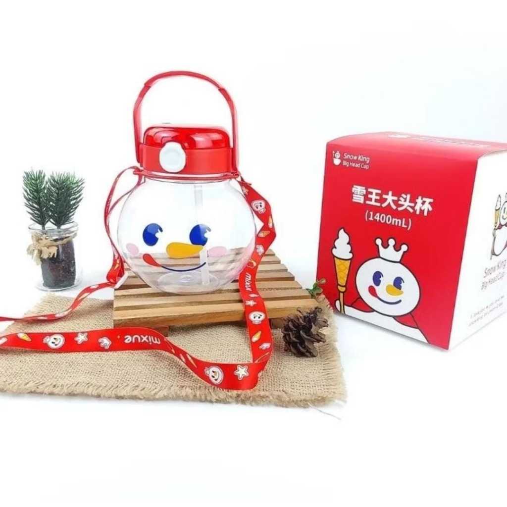 Botol Minum Mixue 1400ml Tebal / Botol Minum Viral