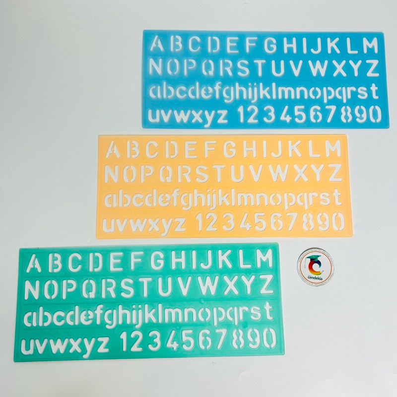 

Penggaris Sablon Mal Huruf Angka BUTTERFLY no.270