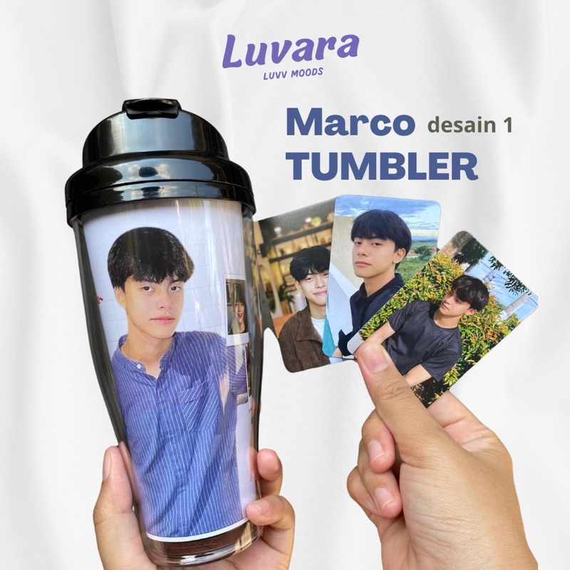 Tumbler black MARCO GLORIA full HD bonus photocards Marco