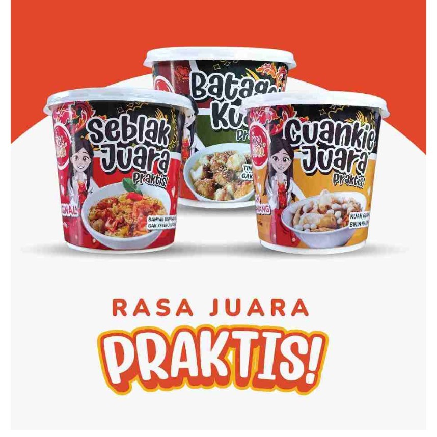 

Seblak juara gamon instan kemasan cup 60gr