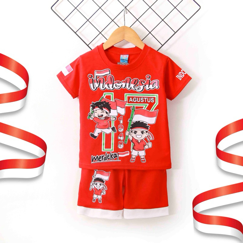 Pakaian Dirgahayu Baju Anak 17Agustusan Kemerdekaan