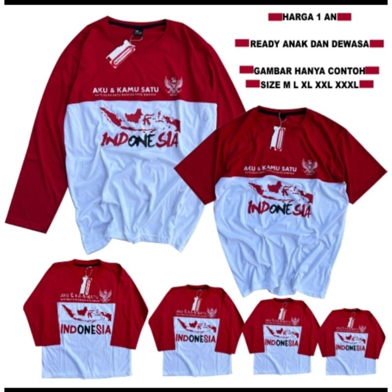KAOS MERAH PUTIH 17 AGUSTUS