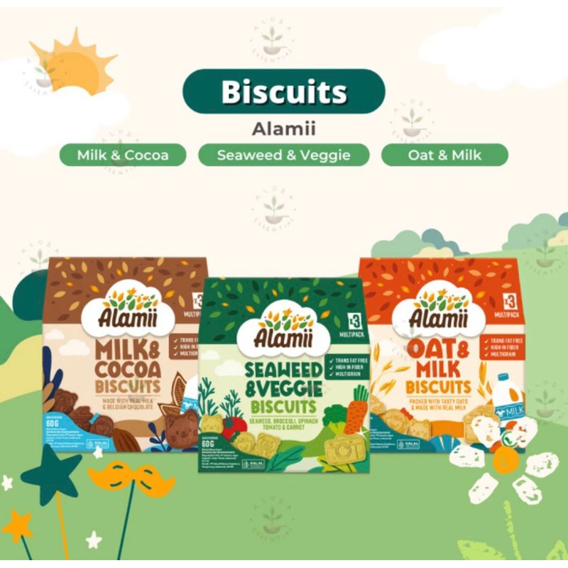 

ALAMII Multigrain Biscuits 60gr | BISCUITS BAYI | SBP