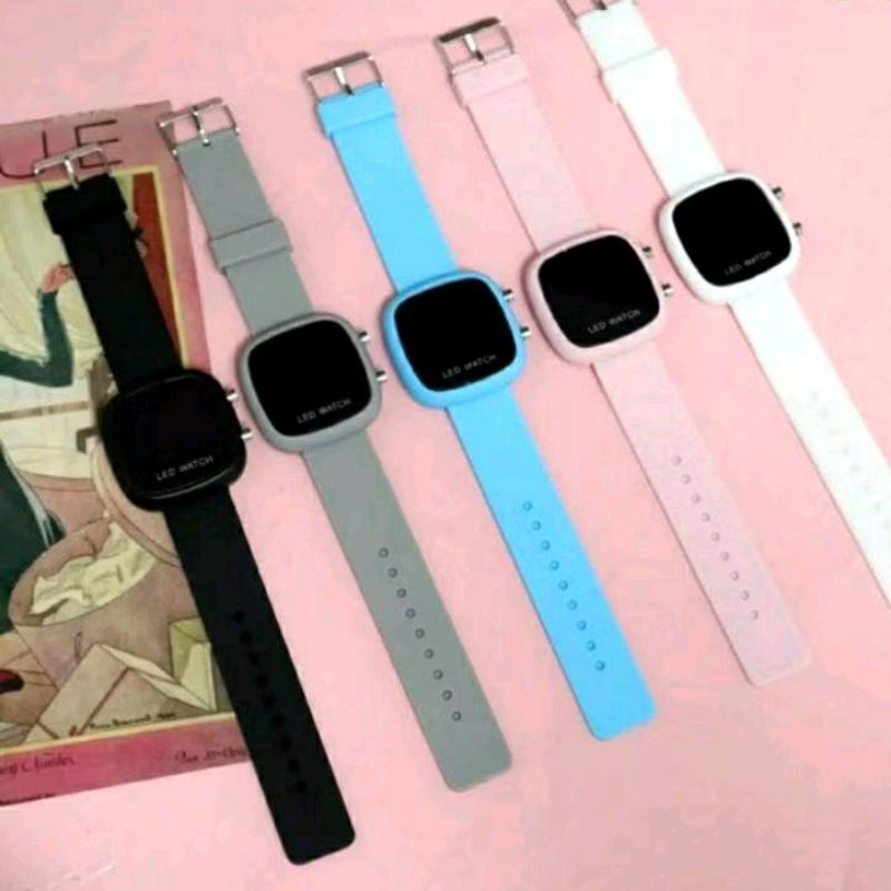 C ( C37 ) JAM TANGAN LED DEWASA MODEL KOTAK / ORIGINAL