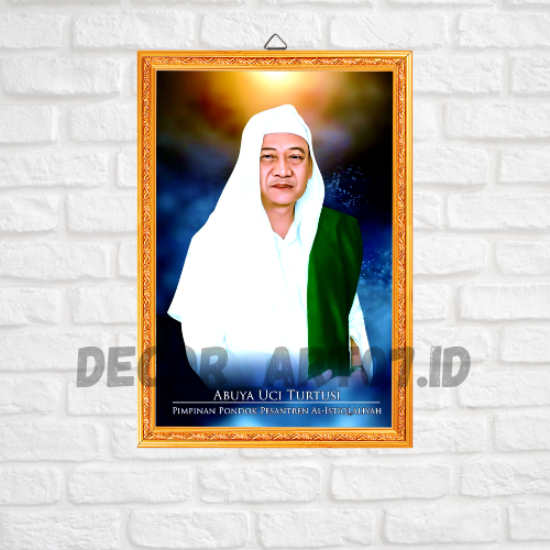 ABUYA UCI TURTUSI - FOTO BINGKAI KAYU MDF - FOTO ULAMA INDONESIA - FOTO HABIB DAN ULAMA - FOTO ULAMA