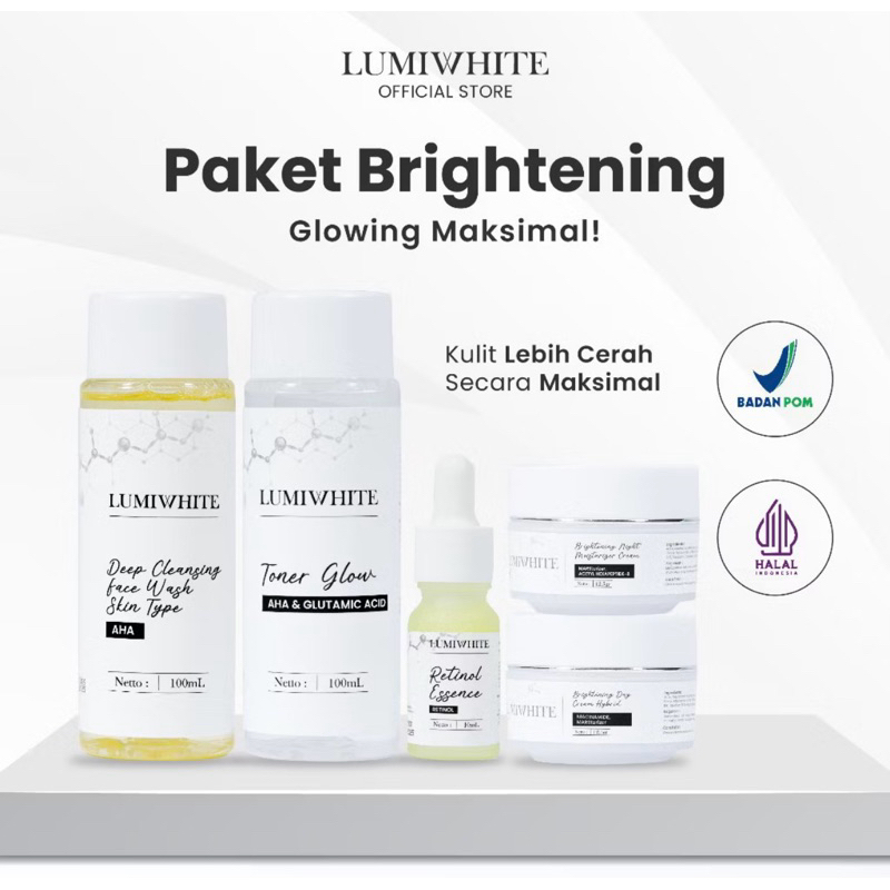 LUMIWHITE Paket Brightening Mencerahkan Kulit Skincare