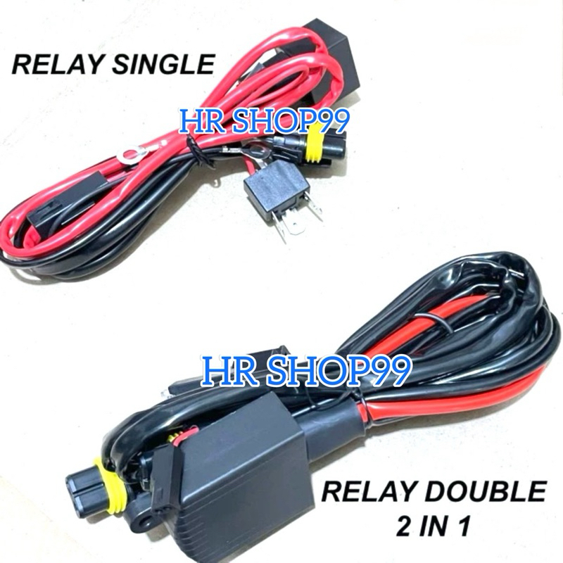 Relay Set H4 Relay Lampu Biled Projie HID Led Motor Mobil H4 12V Premium