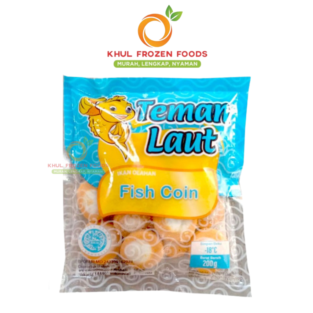 

Teman Laut Fish Coin/ Bakso Ikan/ Bakso Frozen/ Bakso ikan beku 500gr