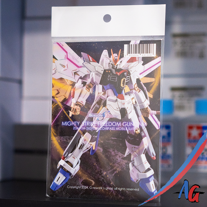 G-Rework HG Mighty Strike Freedom Gundam Water Decal Sticker