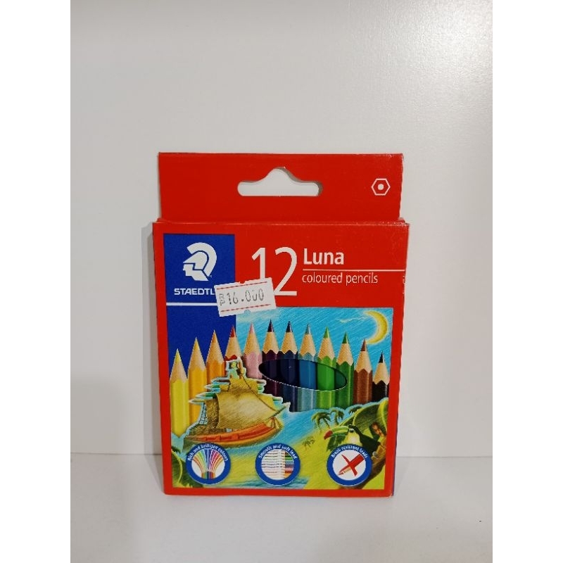 

(1 PCS) PENSIL WARNA LUNA STAEDTLER 12W PERMANEN PENDEK