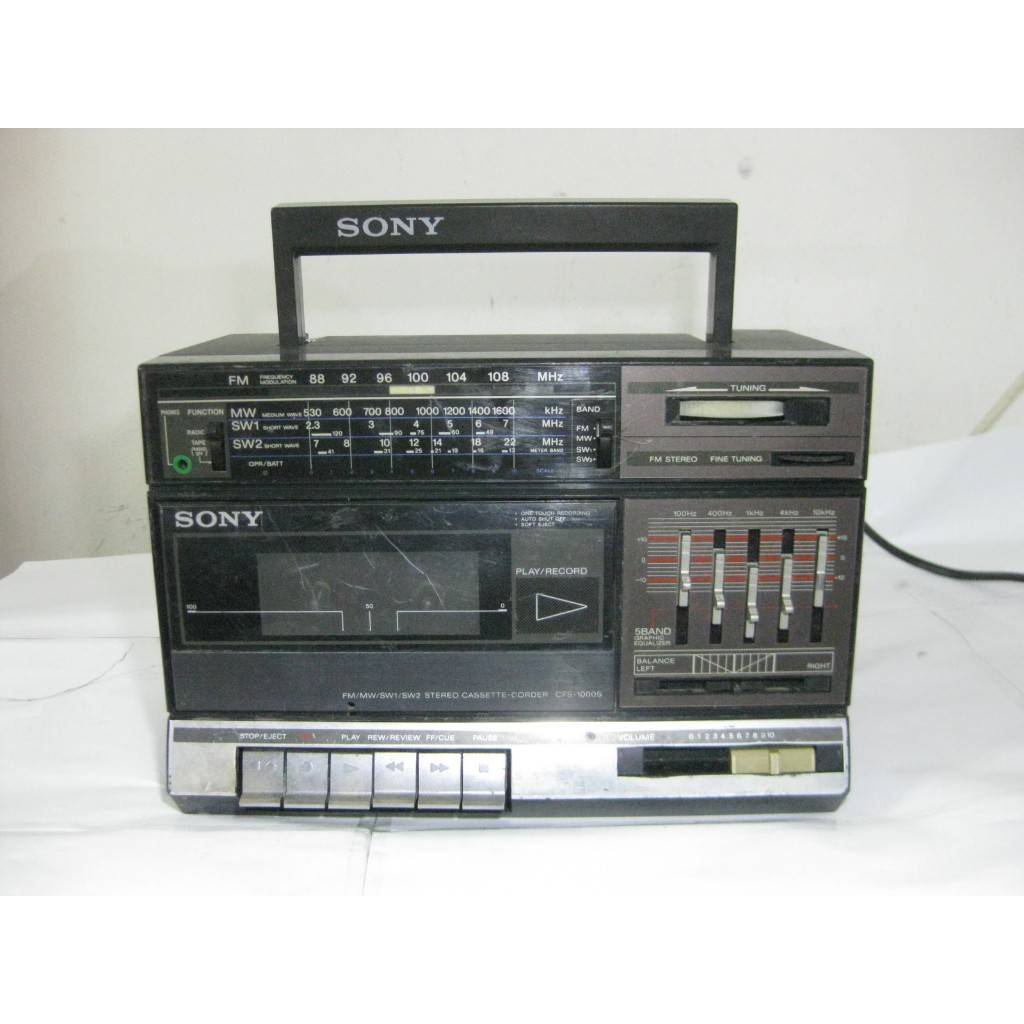 radio tape player compo sony jadul