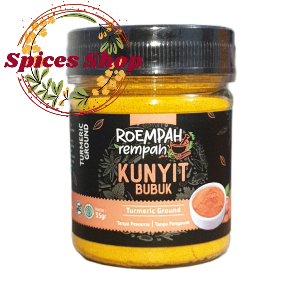 

Kunyit Bubuk / Bubuk Kunir ROEMPAH REMPAH / Turmeric Powder 35Gr