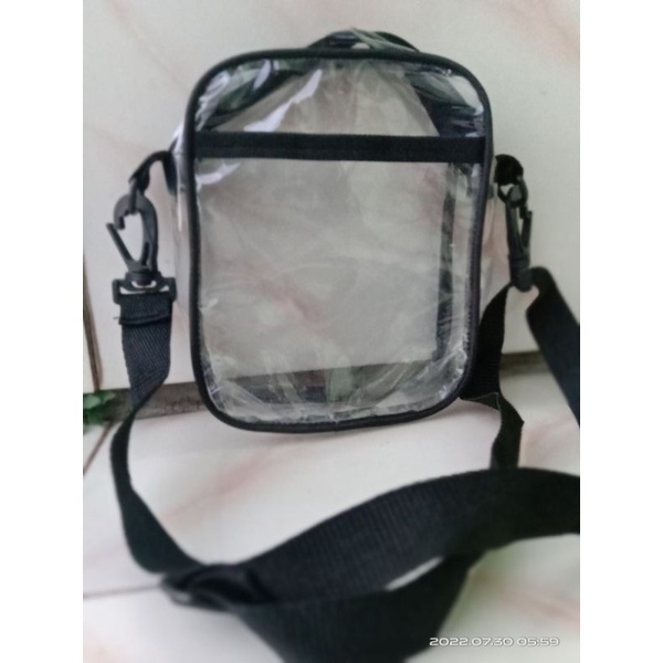 tas selempang wanita mika bening transparan