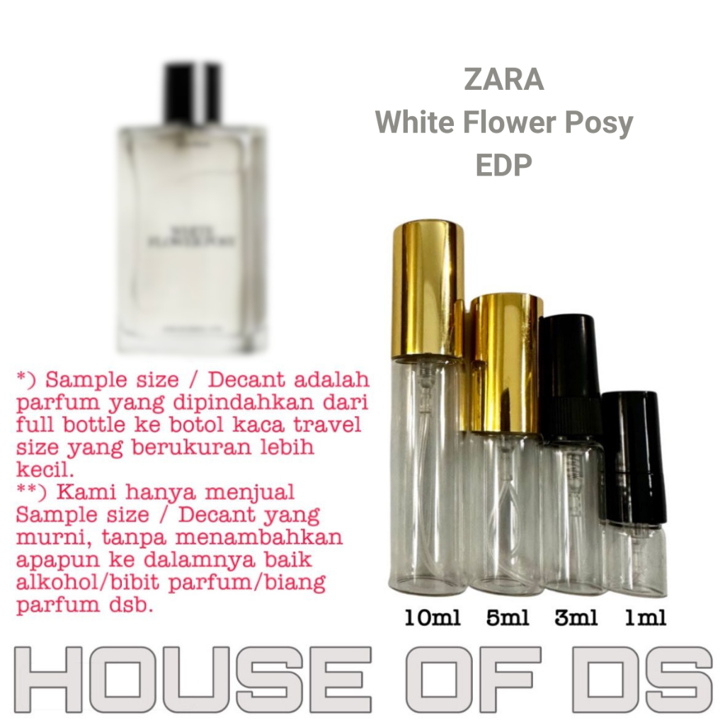 Decant Zara White Flower Posy EDP 2ml/3ml/5ml/10ml