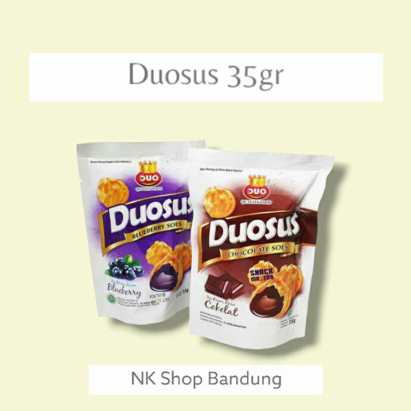 

DUOSUS Soes Kering Coklat Blueberry Keju Vanilla 30gr