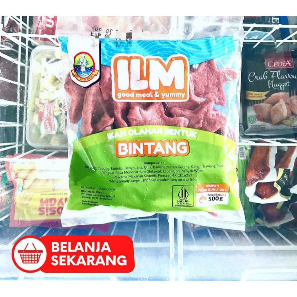 

ILM Bintang ikan olahan bentuk isi 30 pcs 500gram