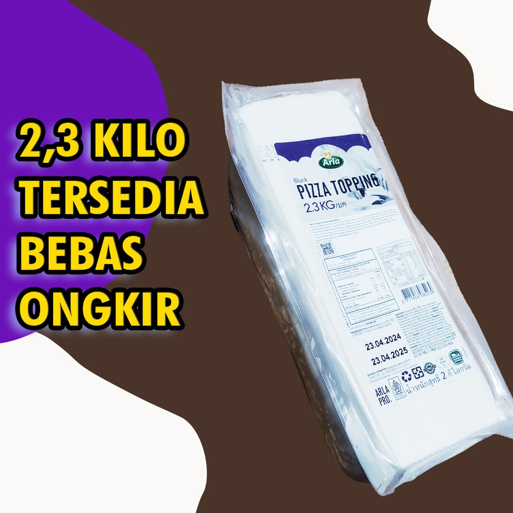 

ARLA arla pizza topping mozzarella 2,3 kilogram - arla mozarella mozarela ungu