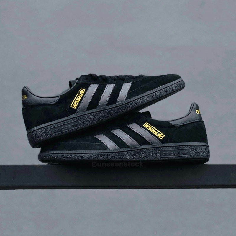 adidas Originals Handball Spezial 'Exclusive' Black / Grey (Black Sole)