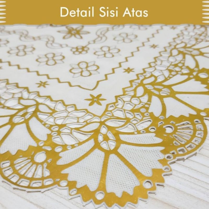 Taplak Meja Tamu Persegi Panjang & Oval