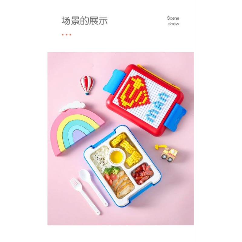 LUNCHBOX LEGO - lunchbox anak - legobento box - kotak makan lego - lunchbox unik