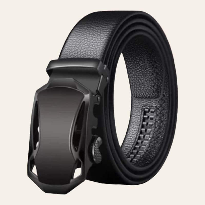 ikat pinggang pria ikat pinggang model rel hitam bolong