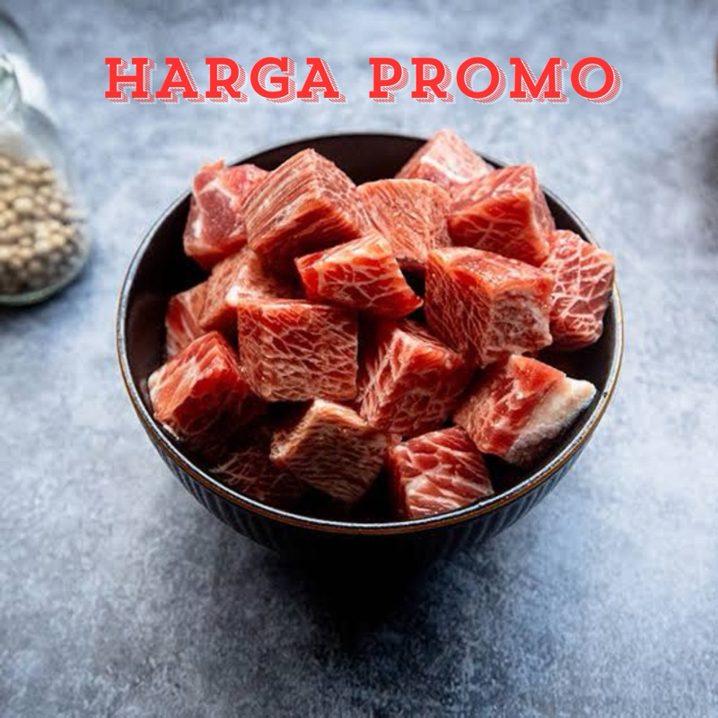 

SAIKORO WAGYU CUBE [FROZEN FOOD DAGING] SAIKORO WAGYU CUBE MELTIK / MELTIQUE @500GR bakaran DAGING BBQ