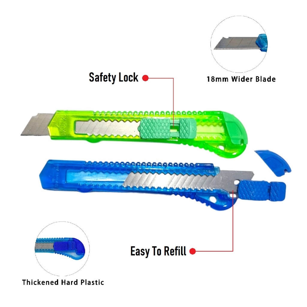 

Pisau Cutter Besar Warna Warni Cutter Eceran Pisau Ukir Cutter Pisau Kertas