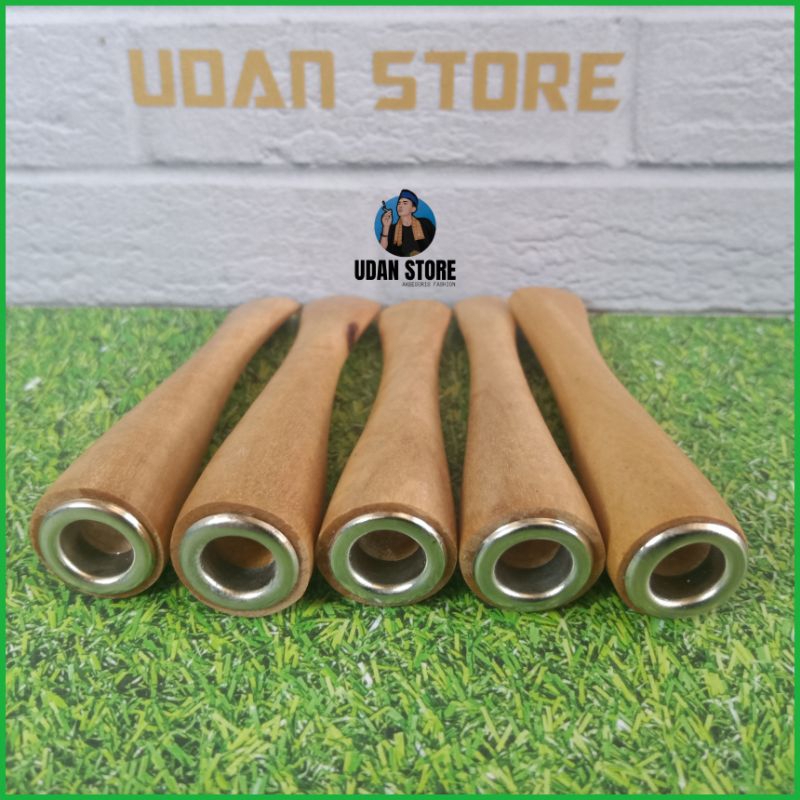 once pipa cangklong rokok kayu cendana lubang multi