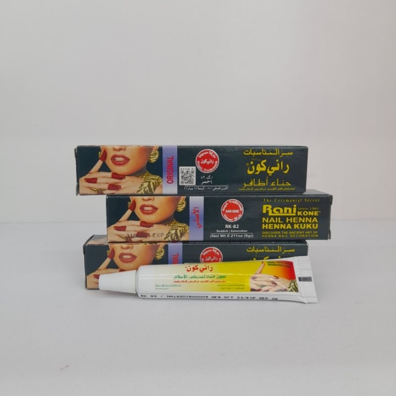 Rani kone Nail Henna Kuku RK-82 6gr ecer (Hitam kecil)