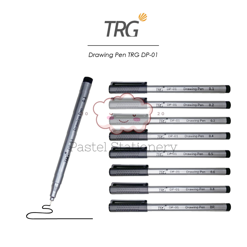 

TRG Drawing Pen TRG DP-01 - Spidol Pulpen Pena Gambar Hitam 0.05 0.1 0.2 0.3 0.4 0.5 0.6 0.8 Brush