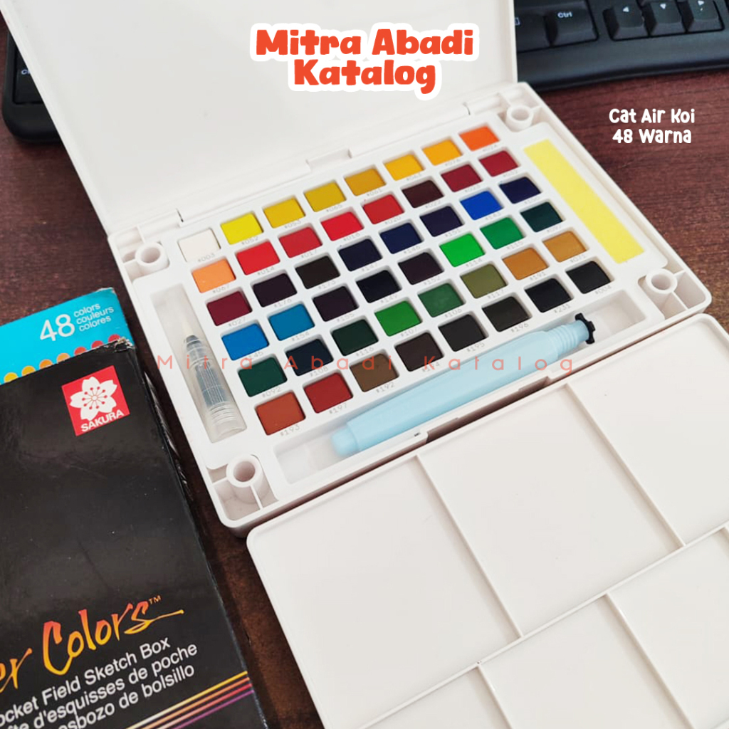 

CAT AIR KOI / 30 WARNA & 48 WARNA WATERCOLOR PALET WATER COLOUR ALAT LUKIS MELUKIS PEMULA & PROFESIONAL WATER COLOR COLOUR ALAT TULIS SEKOLAH KULIAH KANTOR ART MURAH / MITRA ABADI KATALOG JOGJA