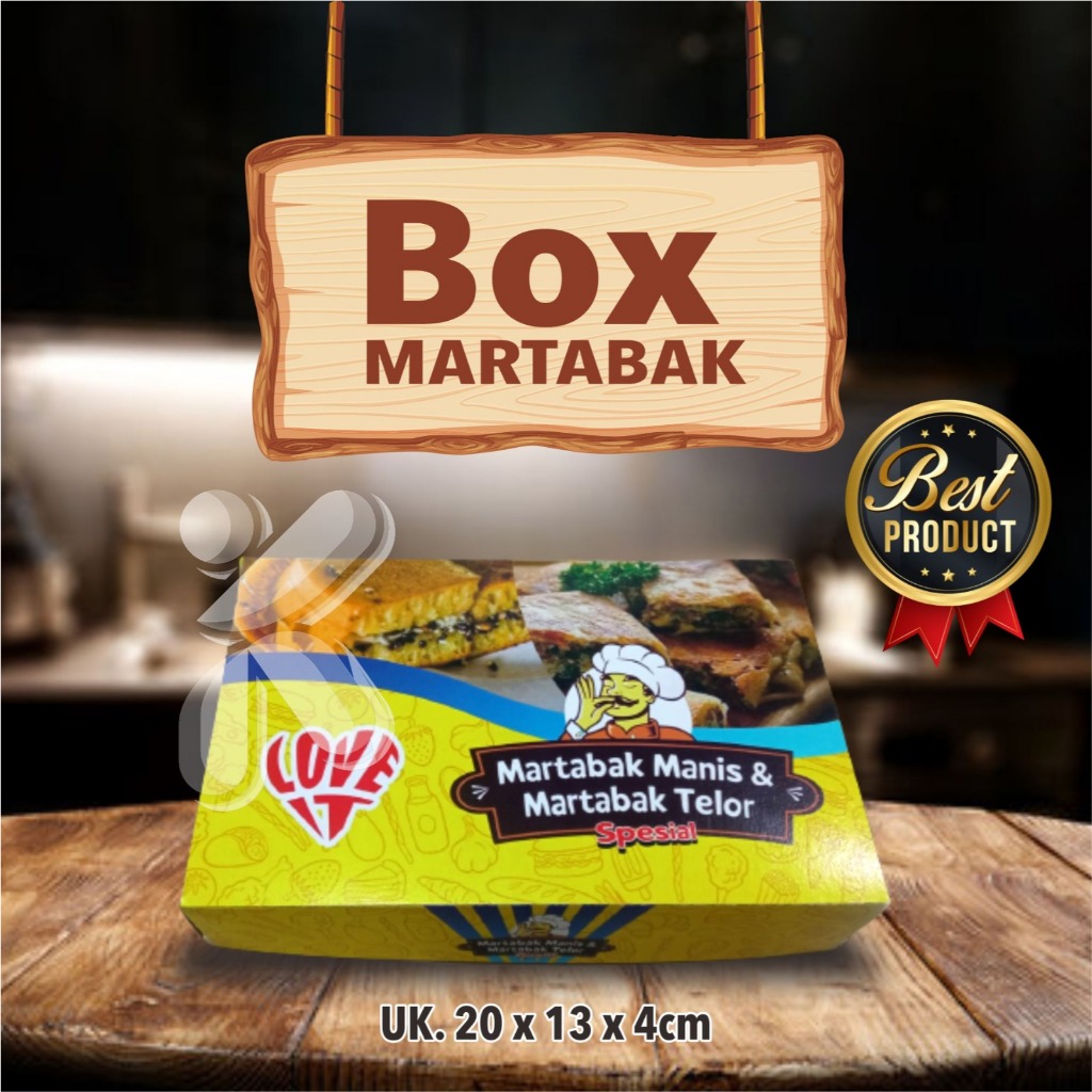 

Dus Martabak Sedap Mantap/ Box Martabak UK 20 X 13 X 4 CM / Dus Box Hansel / Dus Kue Surabaya 50PCS