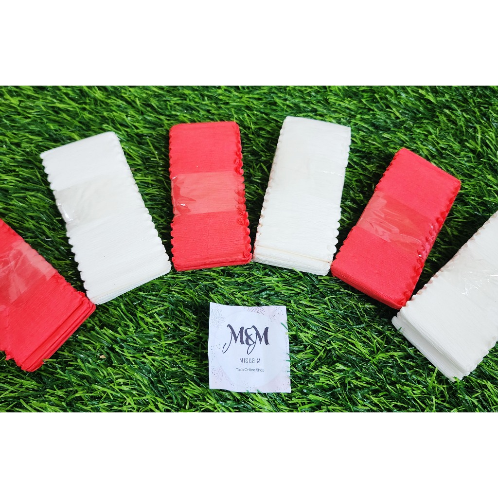 

KERTAS CREPE SMALL KOALA POTONG MERAH PUTIH / DEKORASI 17 AGUSTUS