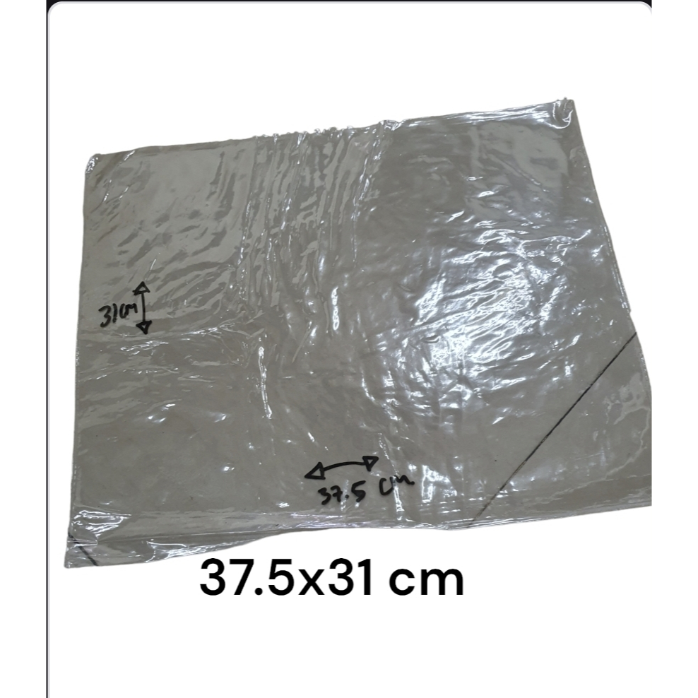 

KANTONG PLASTIK SERBA GUNA BAHAN PVC BENING TEBAL UKURAN 37.5 X 31 CM /10 LEMBAR