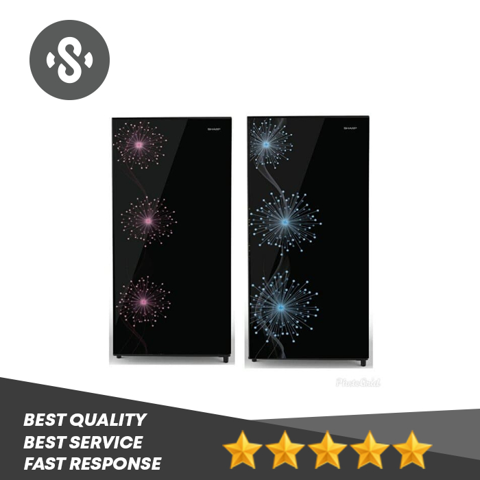 KULKAS SHARP SJ-X 167 MG LEMARI ES 1 PINTU SJX167MG SHINE MAGNEGLASS