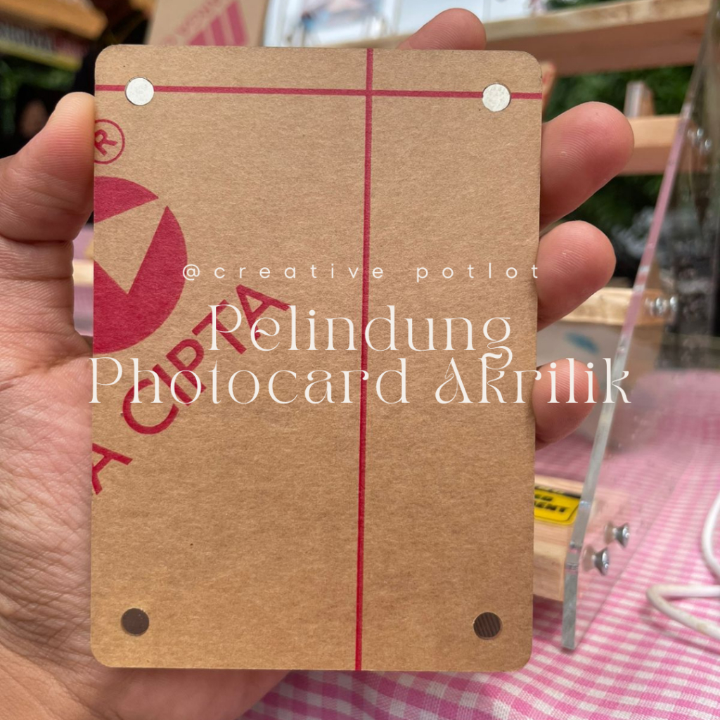 Akrilik Stand Holder Photocard / Photocard Holder /Acrylic Photocard Frame Magnet / Magnetic Topload