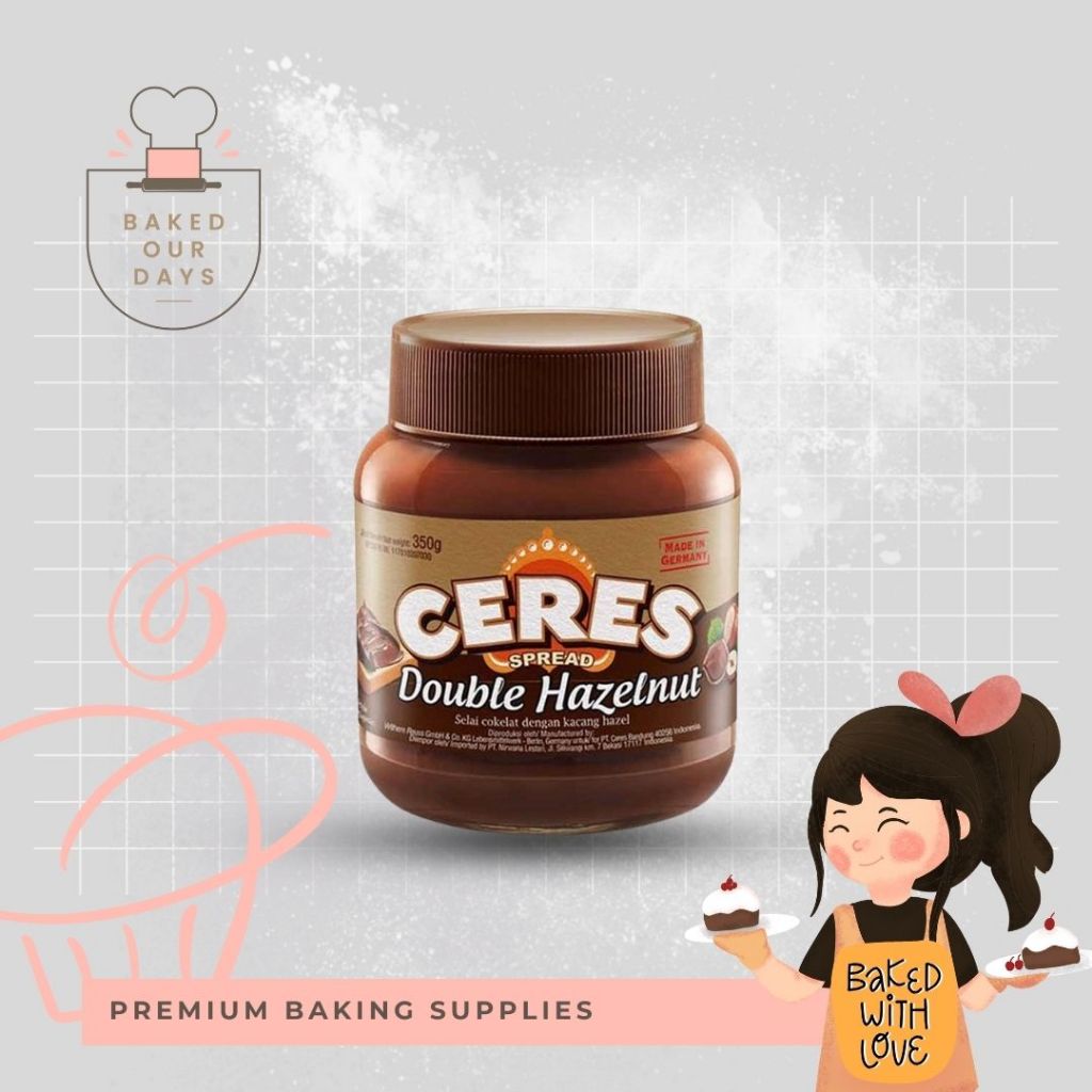 

Ceres - Double Hazelnut Spread / Selai Ceres Coklat Hazelnut 350 Gram