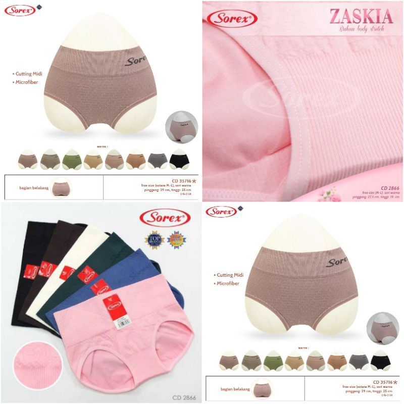 CELANA DALAM WANITA SEMI KORSET SOREX 2866 35716
