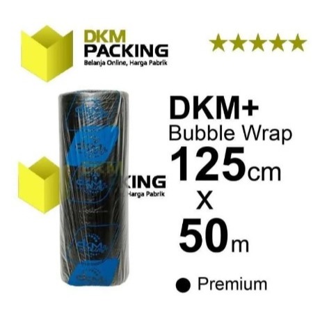 

[1 Roll] - DKM Bubble Wrap PREMIUM (Lebih tebal) - 50m x 125cm - Reseller & Online Shop - Premium