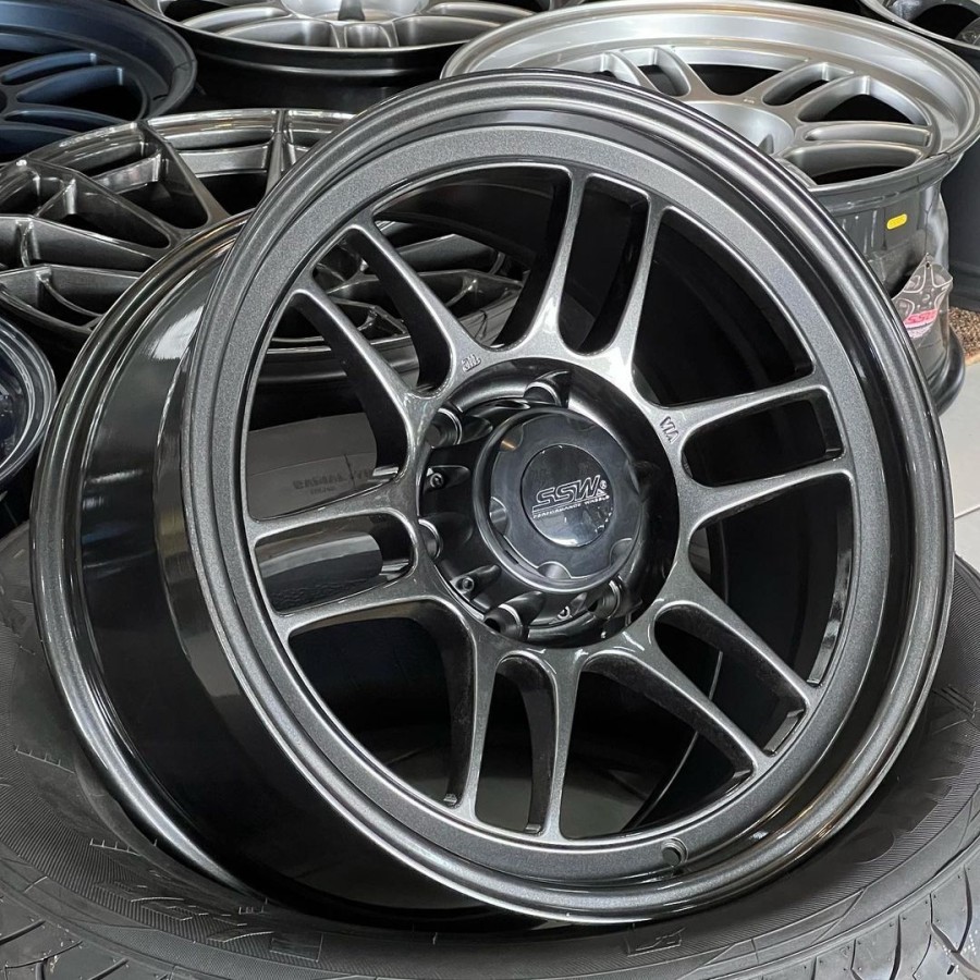 velg ring 18 SSW S280 velg mobil r18 lebar 9,5 ET 25 pajero fortuner
