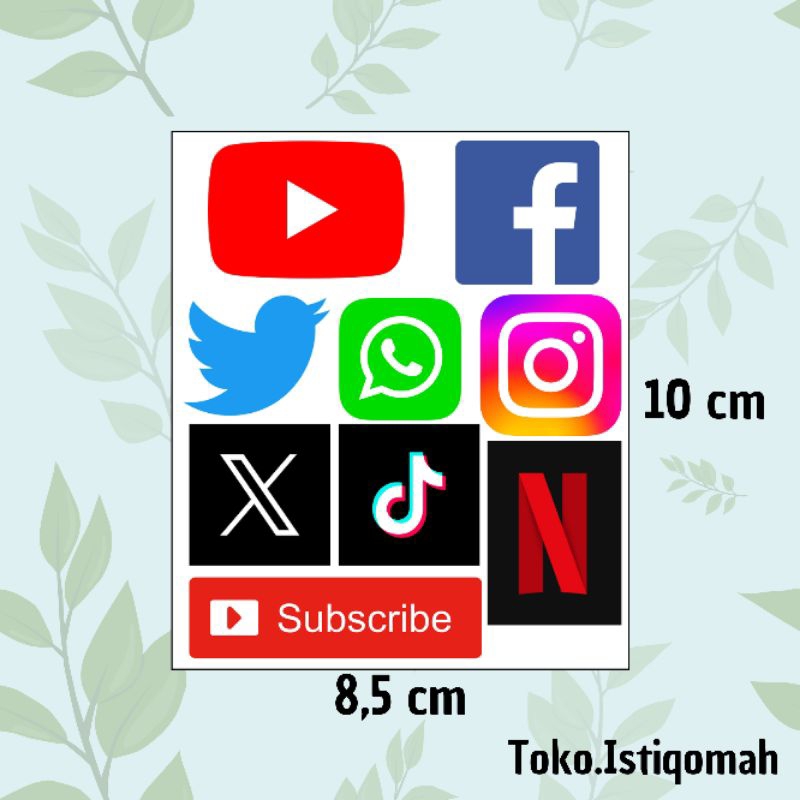 

STIKER HP/STIKER TUMBLER/STIKER HP SOSIAL MEDIA/STIKER SOSMED