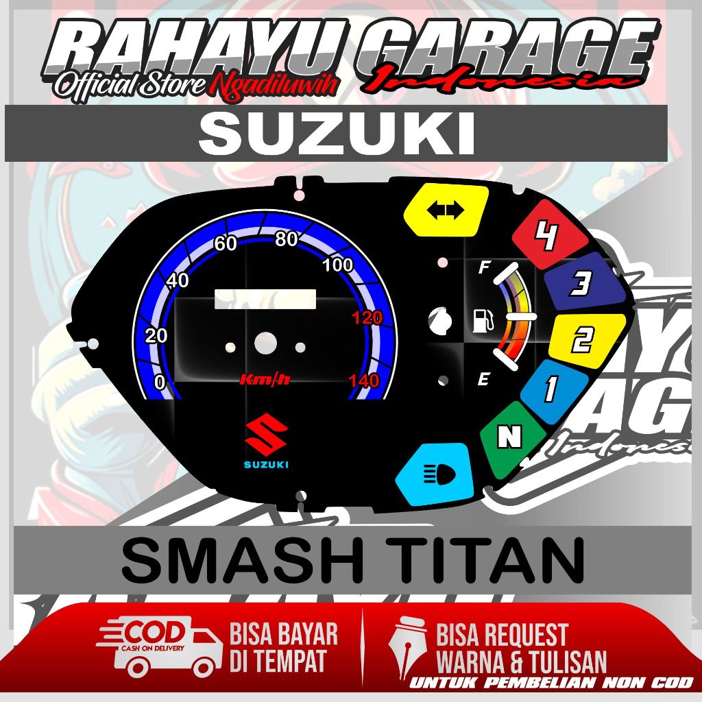 PAPAN SPEEDOMETER CUSTOM SUZUKI SMASH TITAN