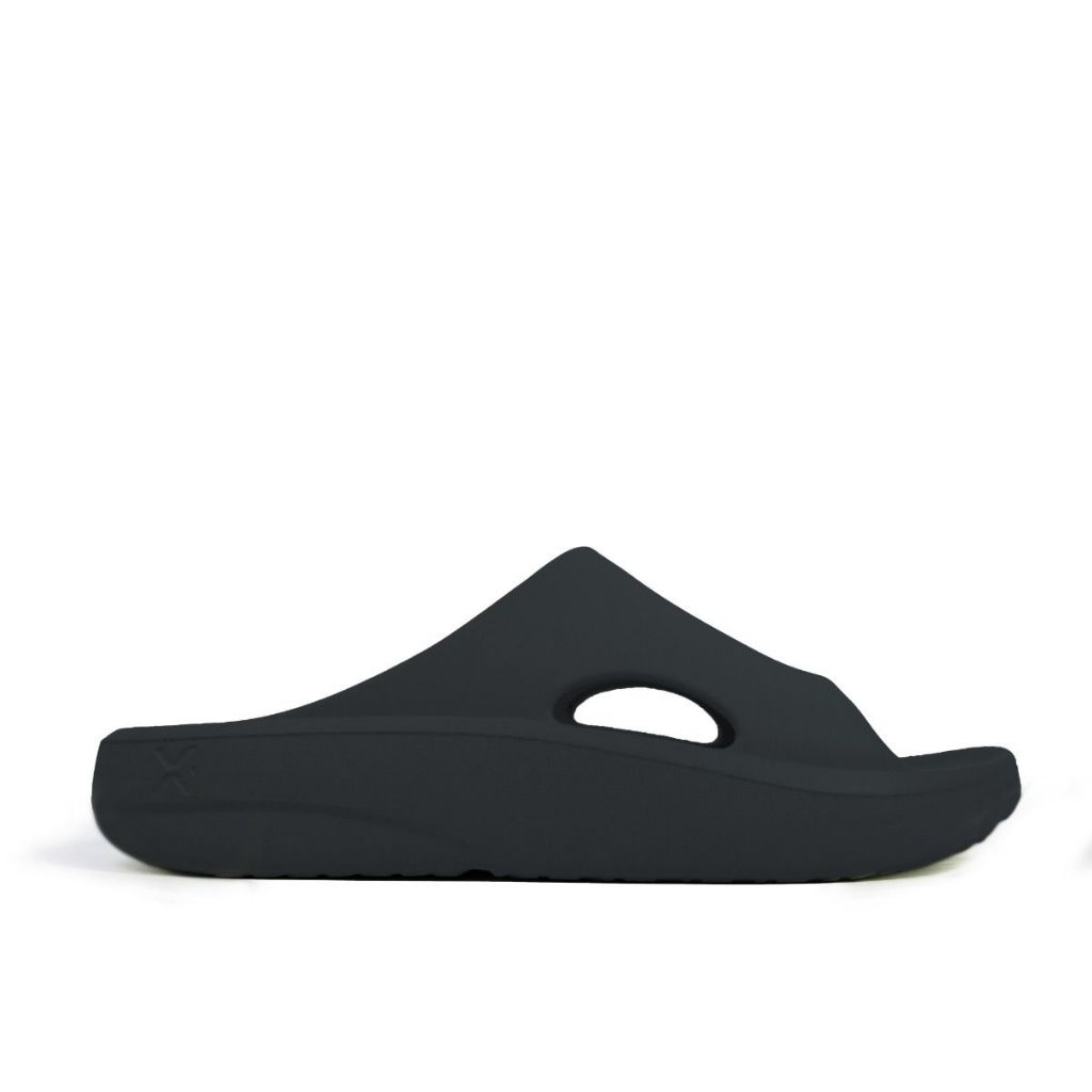 Porto X Verner Black - Sandal Jepit Karet Sandal Unisex Soleandjoy