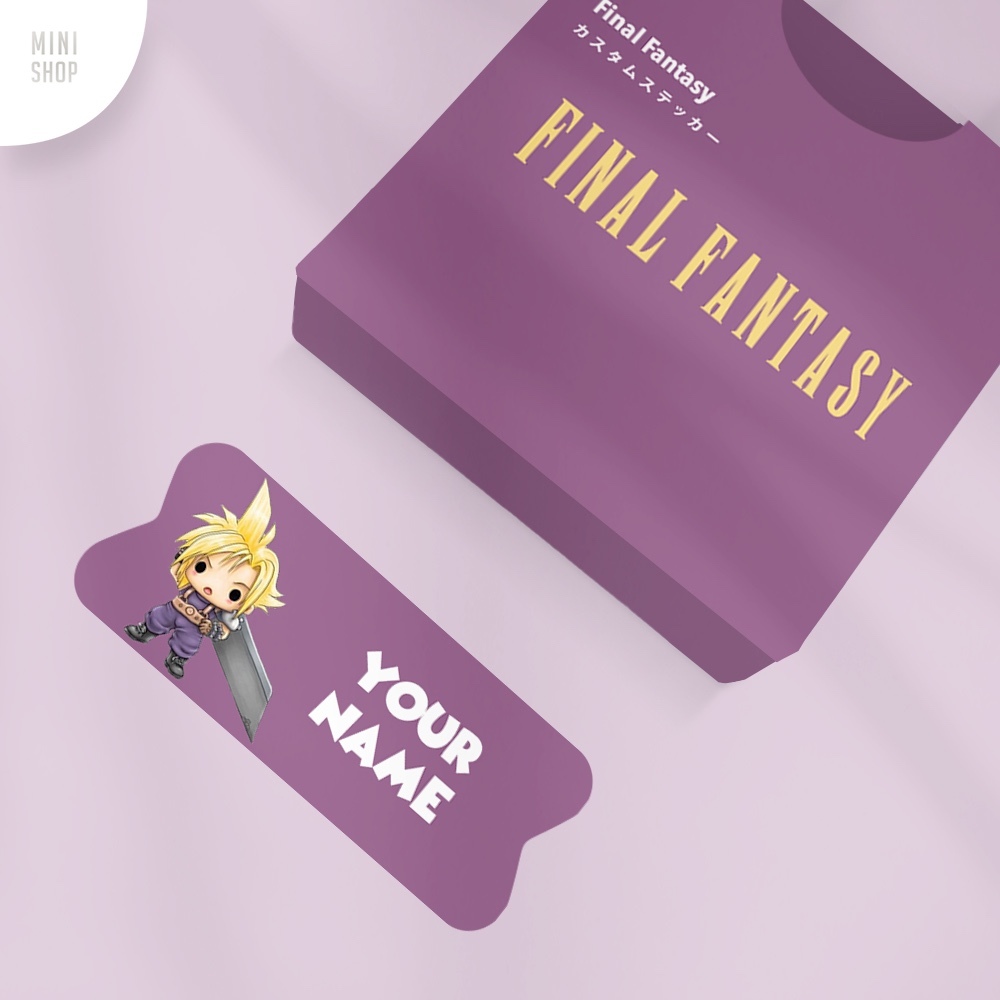 

Stiker Nama Custom Waterproof Cloud ( Final Fantasy 7 )